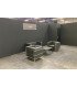 2-seater sofa in black imitation leather L 140 cm
