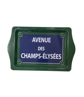 Plateau vert et bleu avenue des Champs Elysées