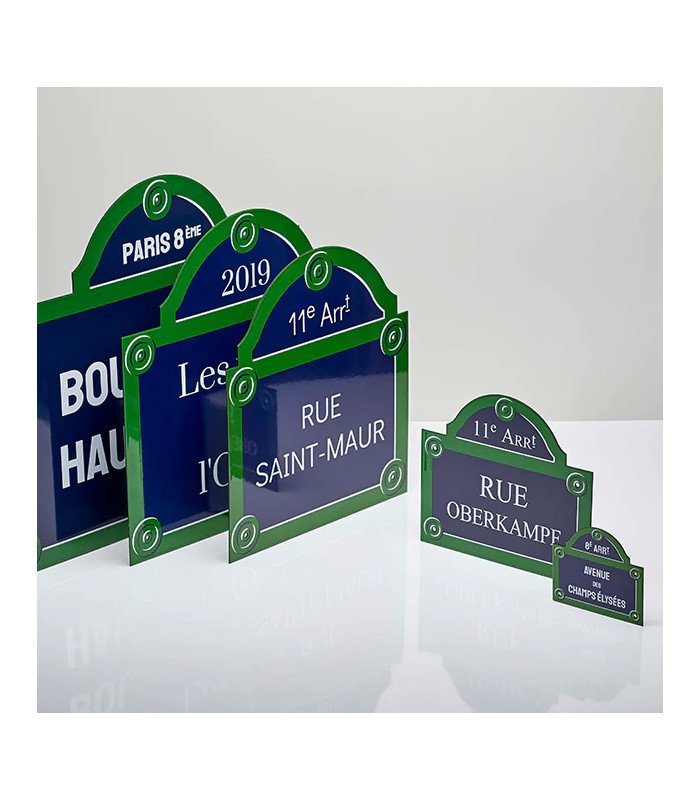 Plaque de rue émaillée à louer L 30 x H 26 cm