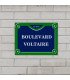 Plaque de rue émaillée à louer L 30 x H 26 cm