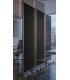 Cloison mobile acoustique 3 volets noir 180 x 180 cm