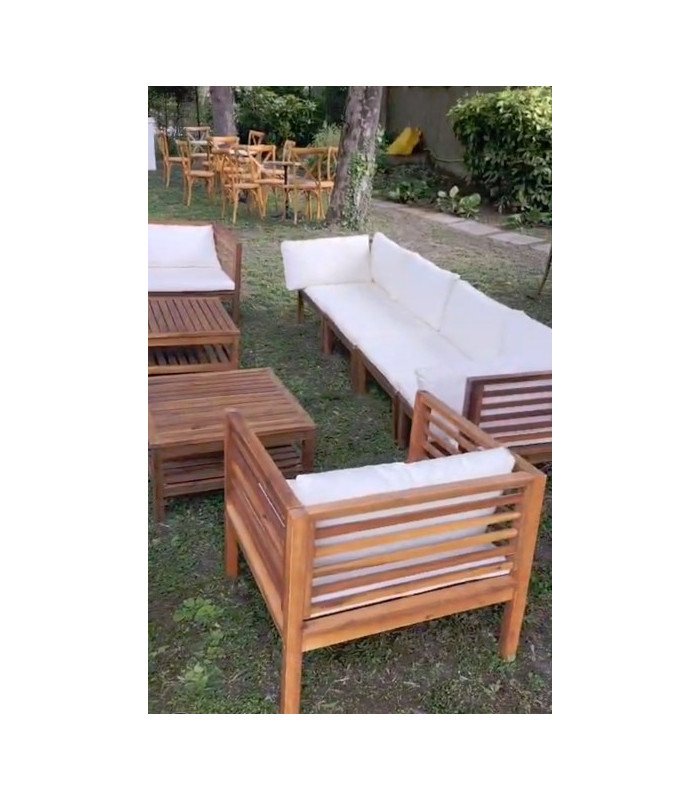 Table basse de jardin en teck