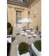 Table de jardin blanche Diam 50 cm Floréal