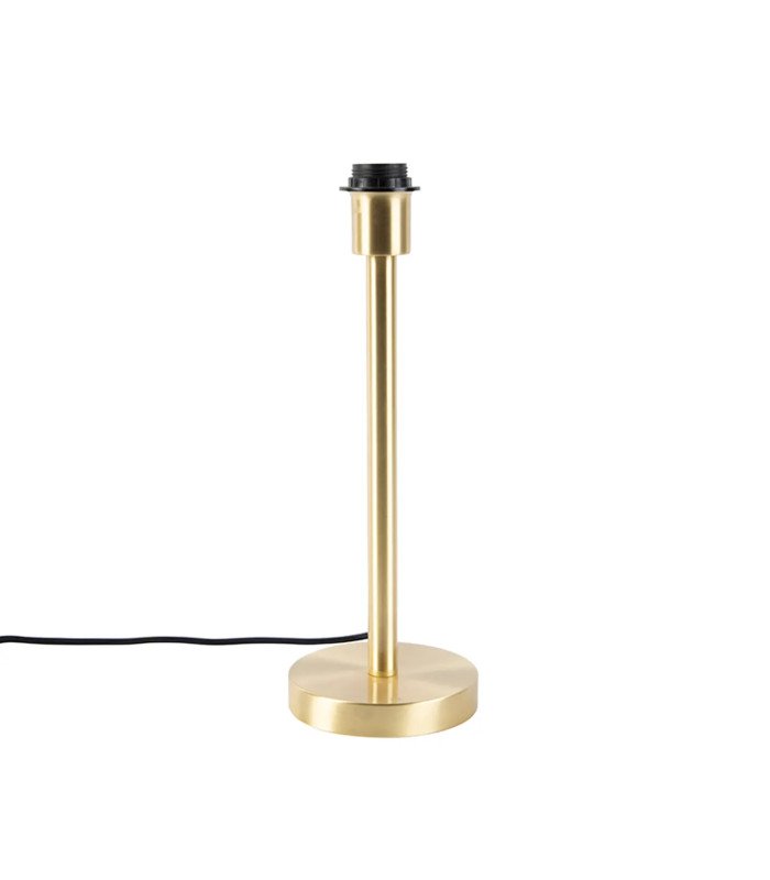 Lampe à poser en métal doré H 39,5 cm sur fond blanc