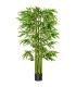 Green artificial bamboo, 180 cm tall, fire-retardant, on a white background