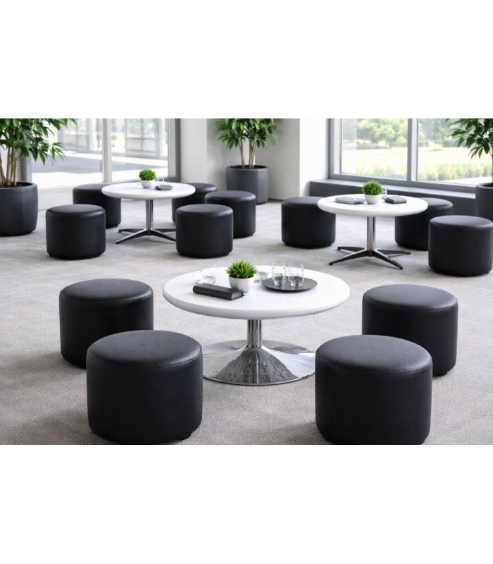 Round with Tulip-style coffee table, 70 cm diameter