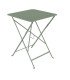 Fermob square metal garden table, cactus green 57 x H 74 cm