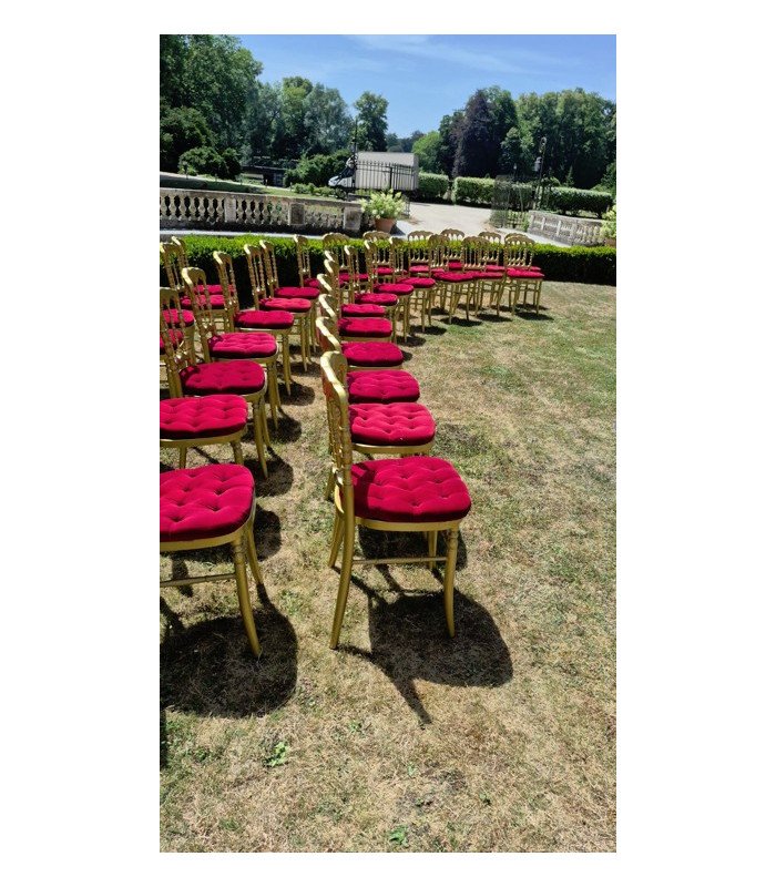 Chaise Napoléon 3 or en aluminium