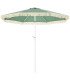 Vintage-style fringed parasol, seafoam green, H 245 cm