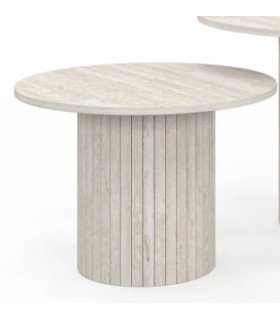 Location table basse ronde en bois recyclé eco friendly