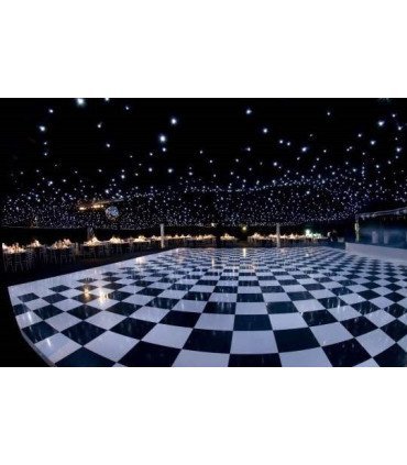 Black and white square dance floor rental (per m²)