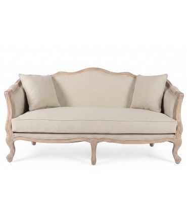 Versailles 2-seater wedding sofa, viewed from the front against a white background, rented from 126 Events