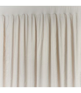 Rideaux lycra champagne H 240 x L 280 cm installés en séparation de pièce pour événement intérieur