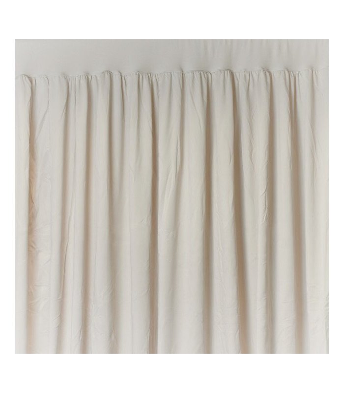 Flame-retardant champagne pleated curtain for events (H 3m x W 4m)