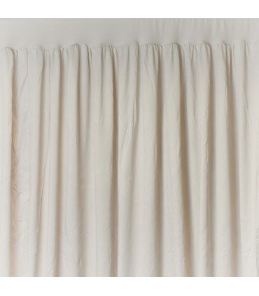 Rideaux lycra champagne H 240 x L 280 cm installés en séparation de pièce pour événement intérieur