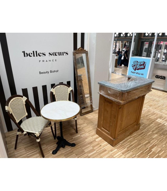 Rattan-look bistro chair Model Marais