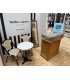 Miroir baroque sur pied H 140 cm
