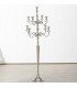 9-branch silver chandelier , H 180 cm