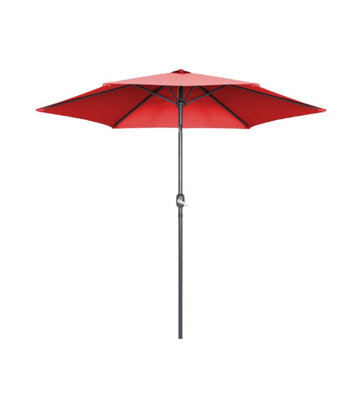 Sunny red parasol rental 3 x 2 m