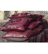 Coussin rouge à motif 50 x 50 cm