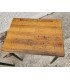 Pair of 1960s wooden and metal school desks (H 65 cm)