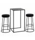 photo du Pack tabourets hauts industriel sur un fond blanc, location du mobilier par 126 Events