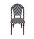 MONTMARTRE Black and White Bistro Chair (Rattan-Look)