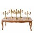 Table basse cérusée style Louis XV 120 x 60 cm