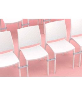 Crochet de liaison pour chaise Trix à louer pour installation de chaises en rangée - 126 Events