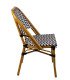 Chaise bistrot tressée noire et blanche TROCADERO