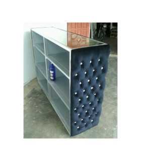 Black velvet bar furniture rental