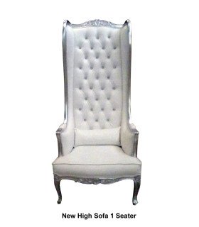 high-backed armchair with winged arms rental