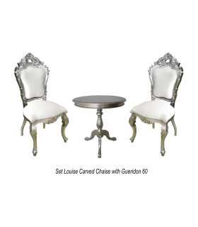 Wedding chair pack to rent carved