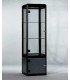 Location vitrine noire en verre trempé H 185 cm