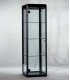 Location vitrine noire et verre H 180 cm