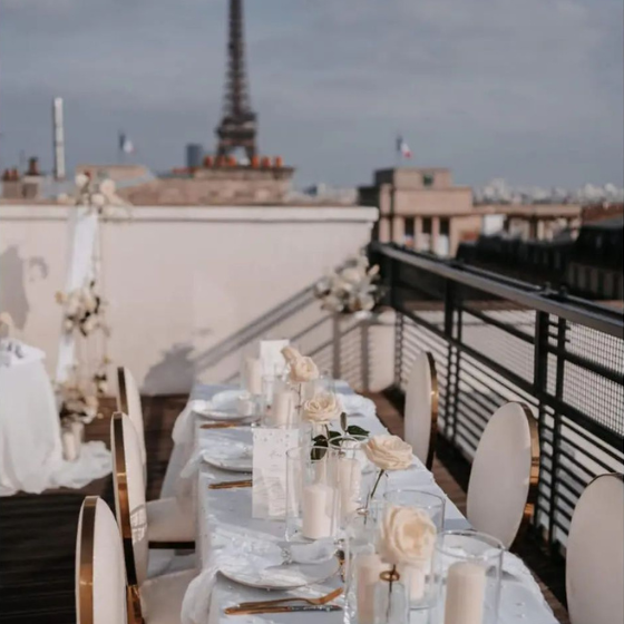 photo of a reception with furniture from 126 Events