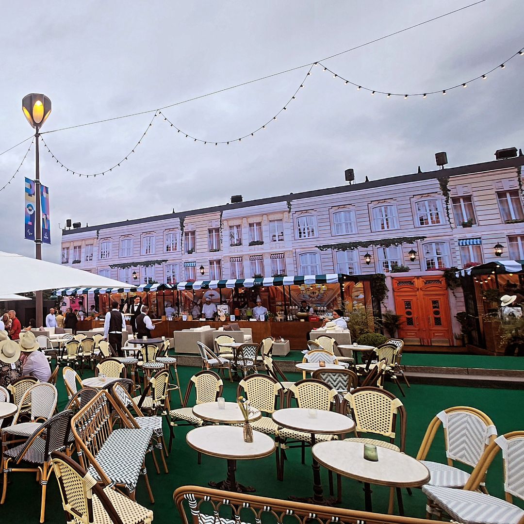 Photo of the 2024 Olympic Games with furniture from 126 Events