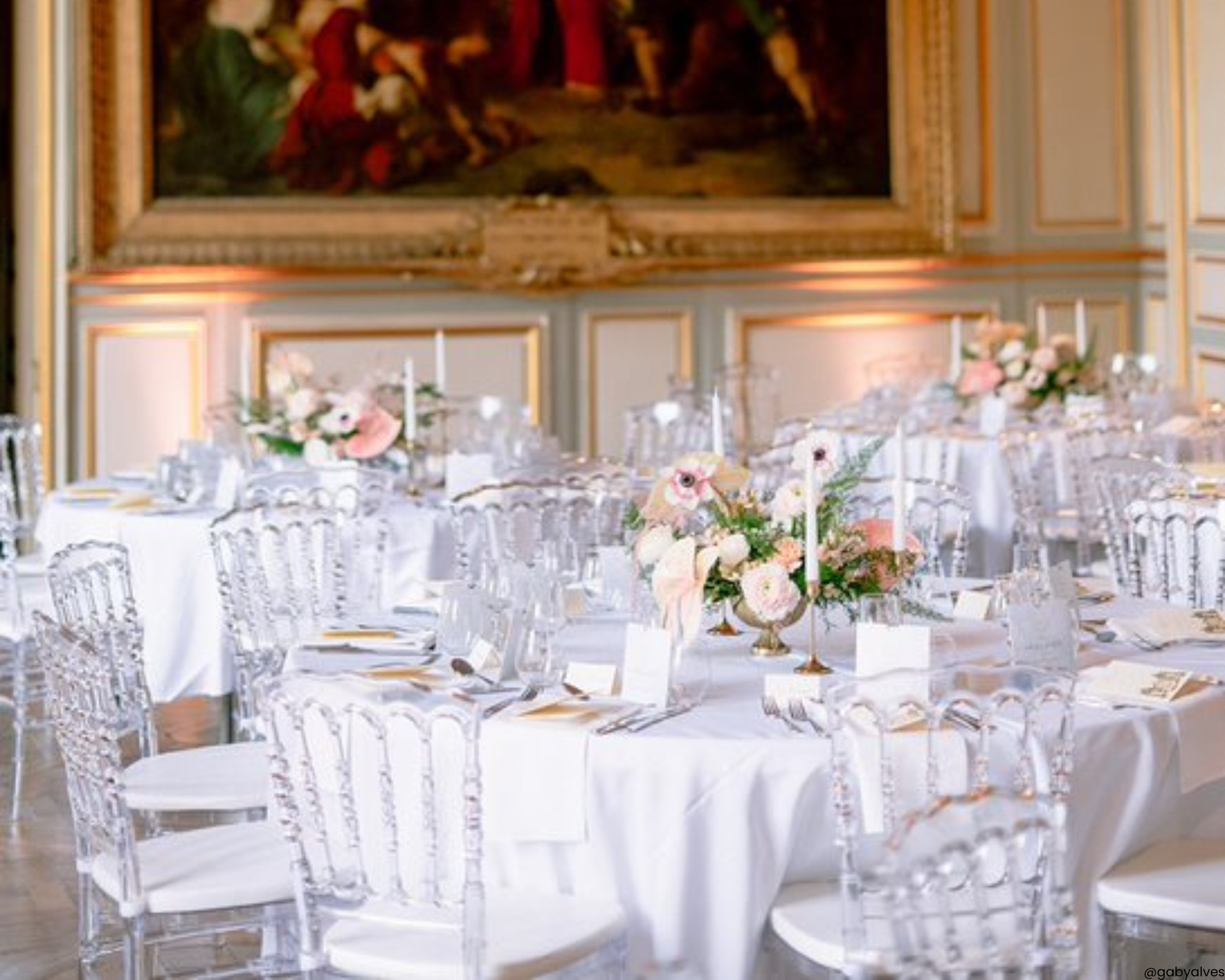 Photo of Napoleon chairs at an event with 126 Events