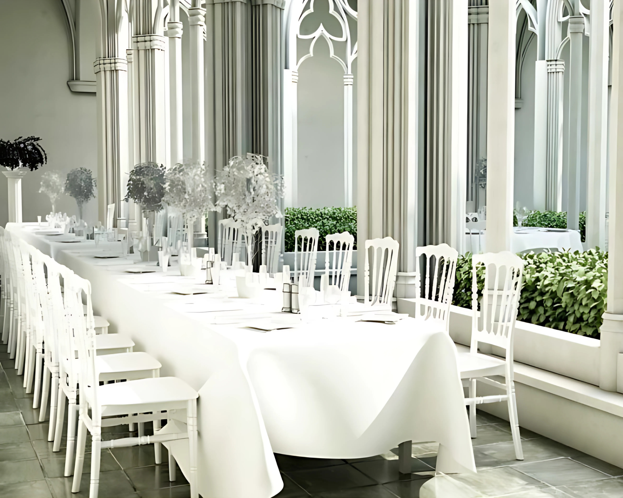 Photo of Napoleon chairs at an event with 126 Events