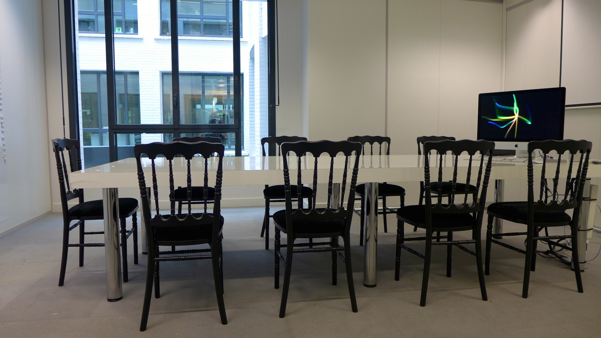 Photo of Napoleon chairs at an event with 126 Events