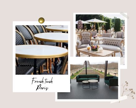 French Touch à Paris : idées d’aménagement tendance avec du&nbsp;mobilier&nbsp;événementiel